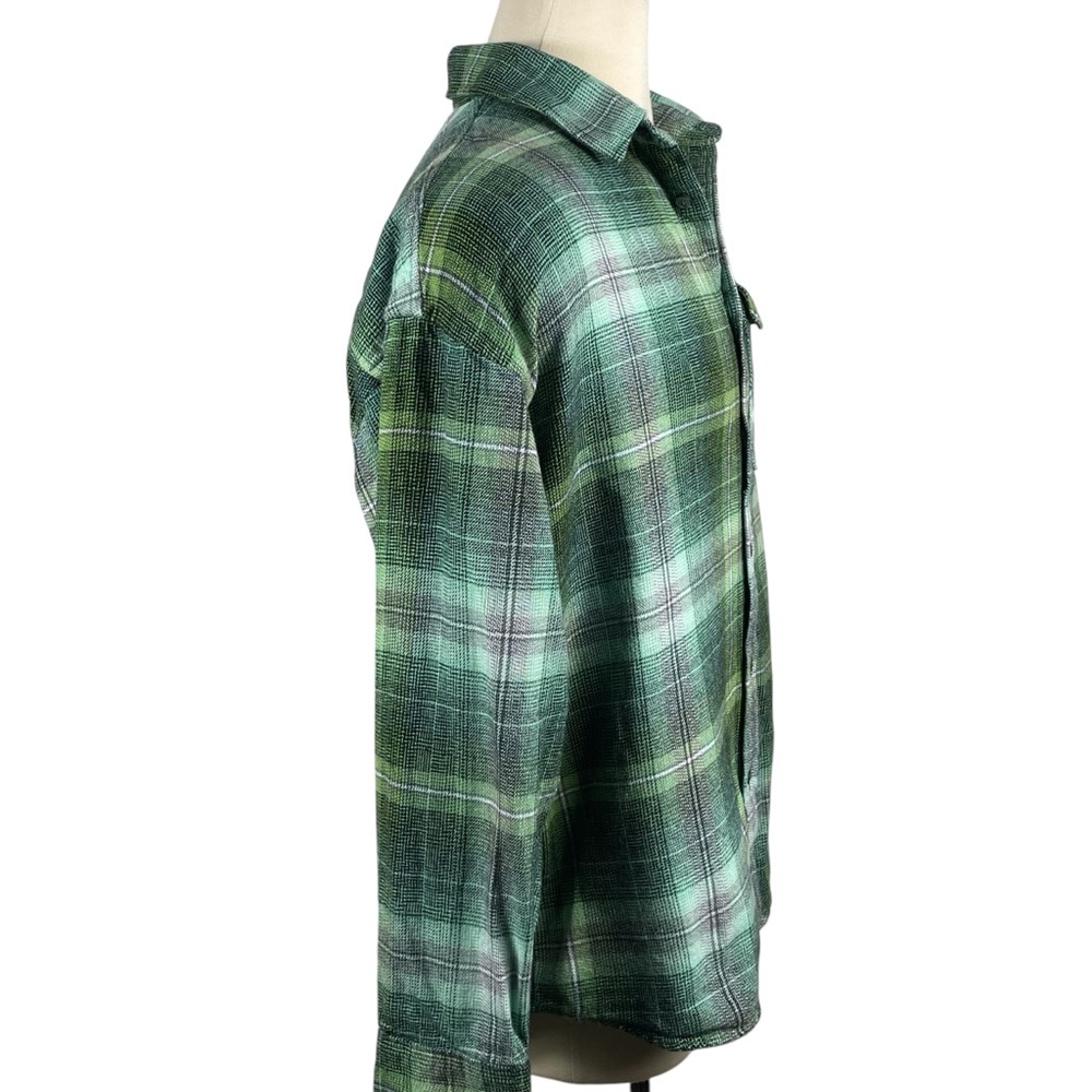 Men's Edgar+Ash‎ Heavy Cotton, Winter-WearPlaid Long Sleeve Button Down LG 0120 - Picture 4 of 6